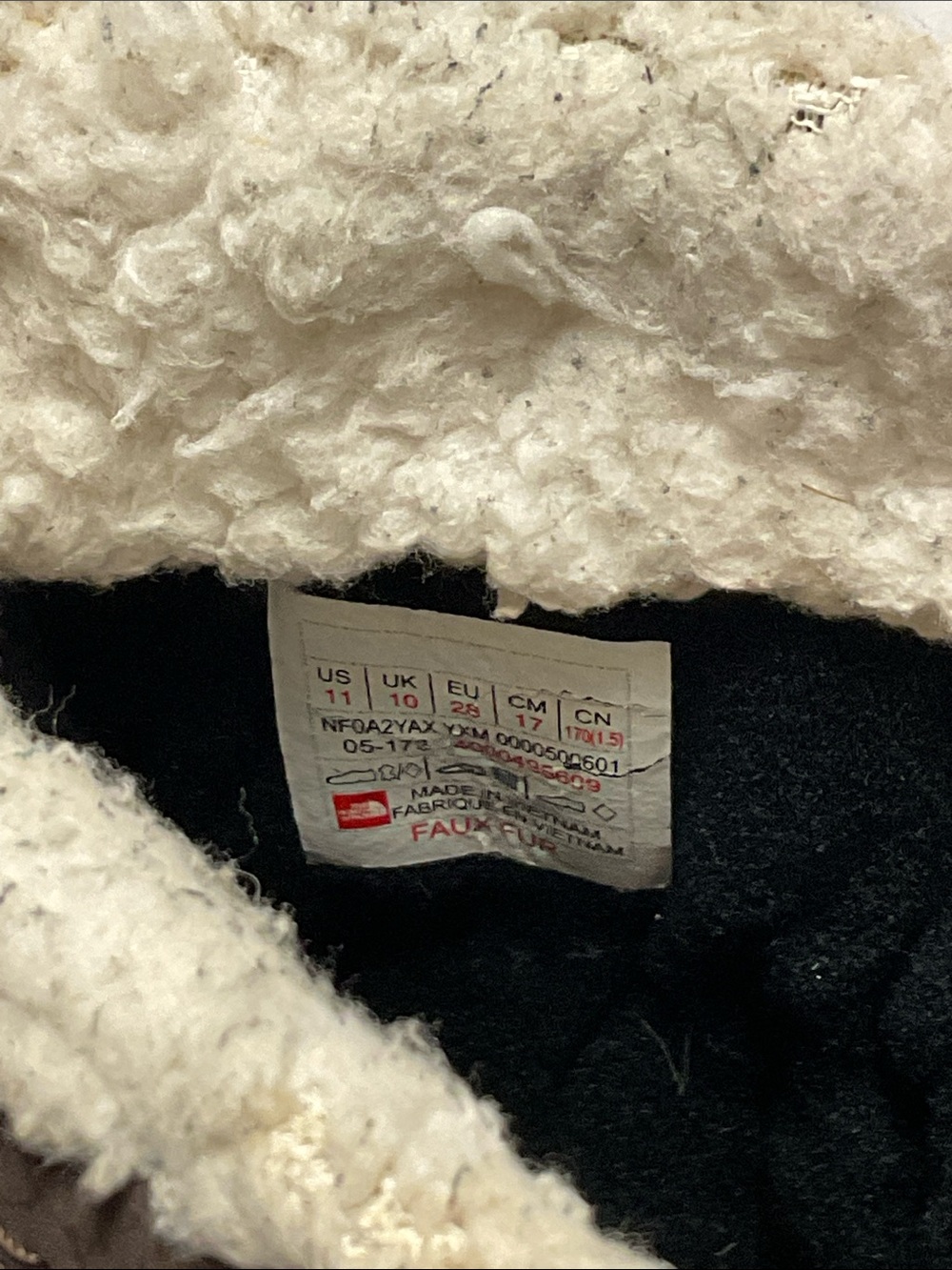 North Face Toddler Brown Winter Boots. Size 11 - Picture 8 of 12